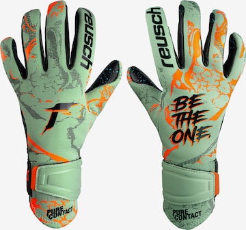 REUSCH Athletic Gloves 'Pure Contact Fusion' in Green: front