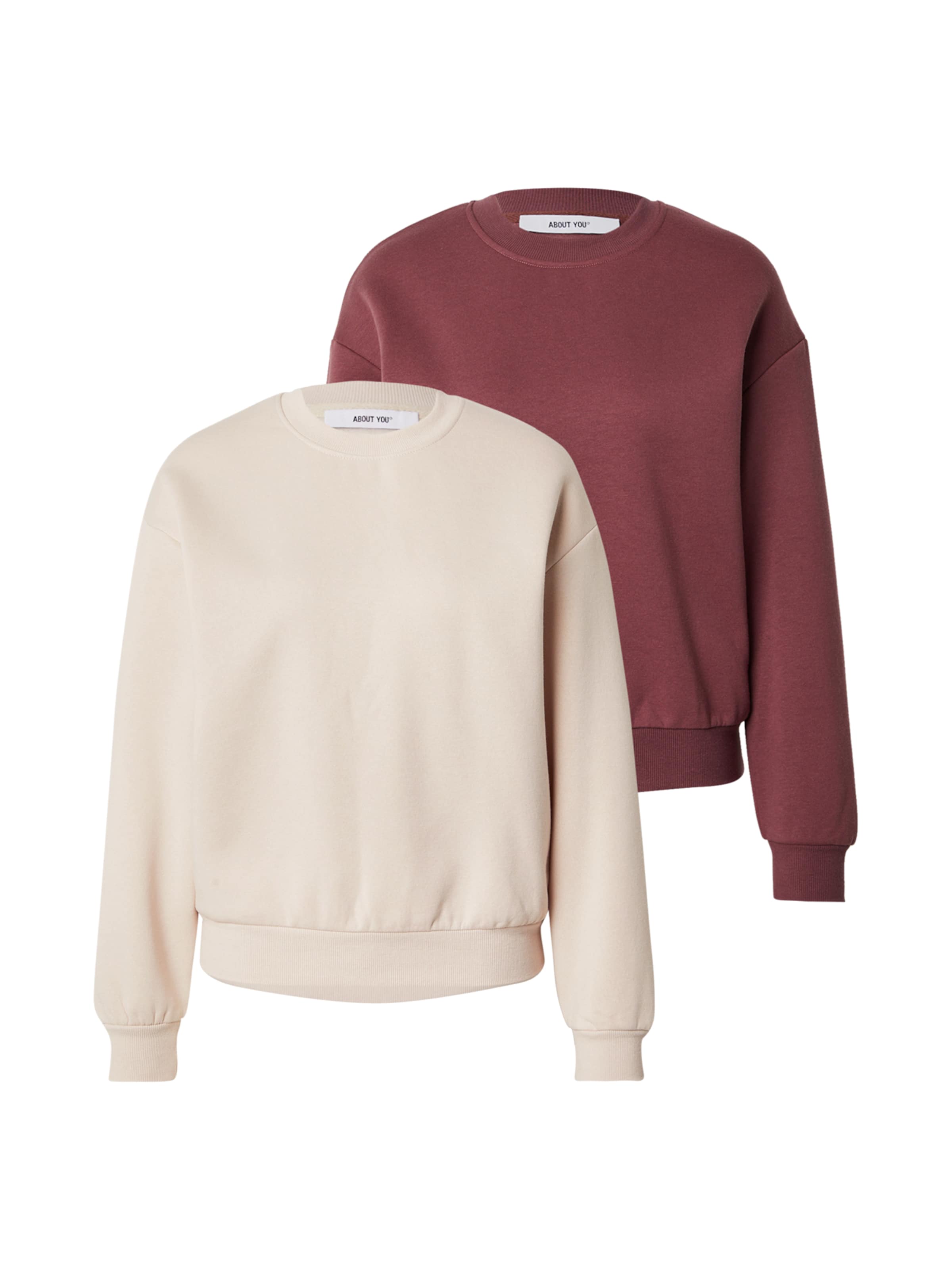 ABOUT YOU Sweatshirt &#x27;Ina&#x27; in Beige: front