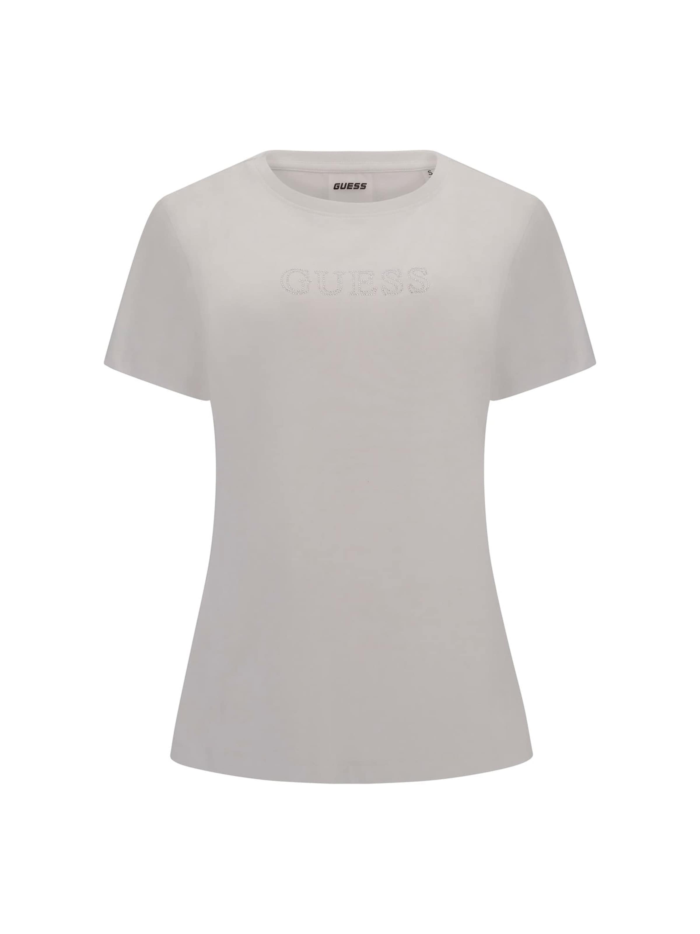 GUESS Функционална тениска 'Briana' в бяло: отпред