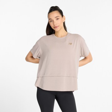 T-shirt new balance en violet : devant