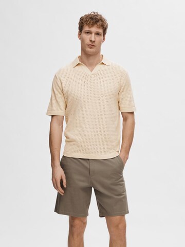 Pullover 'SLHNik' di SELECTED HOMME in beige: frontale