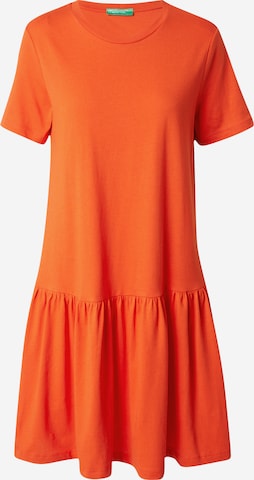 UNITED COLORS OF BENETTON Obleka | oranžna barva: sprednja stran