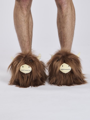 Loungeable Hausschuh in Braun: Vorderseite