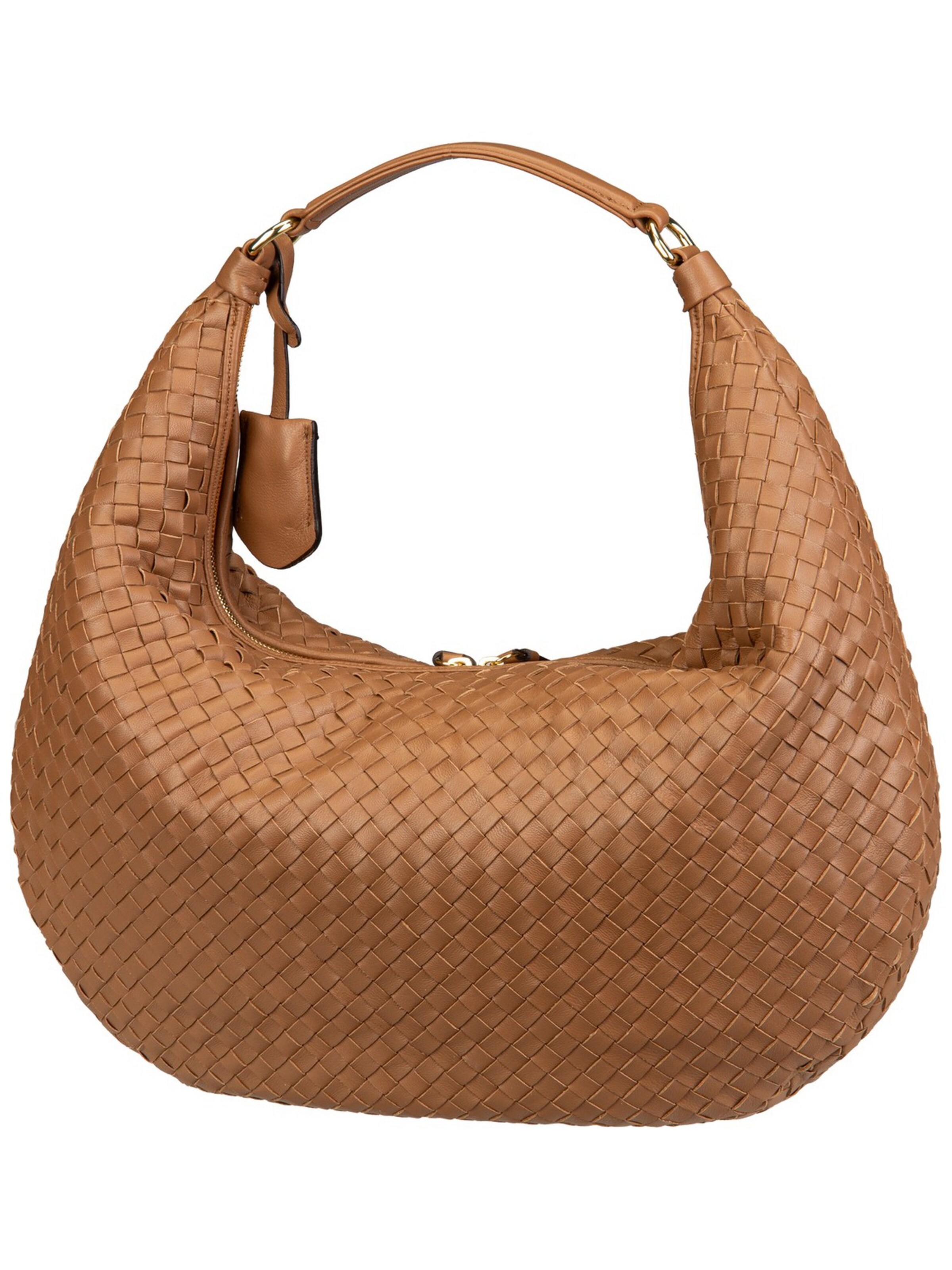 ABRO Handbag ' Nana Piuma Weaving ' in Brown