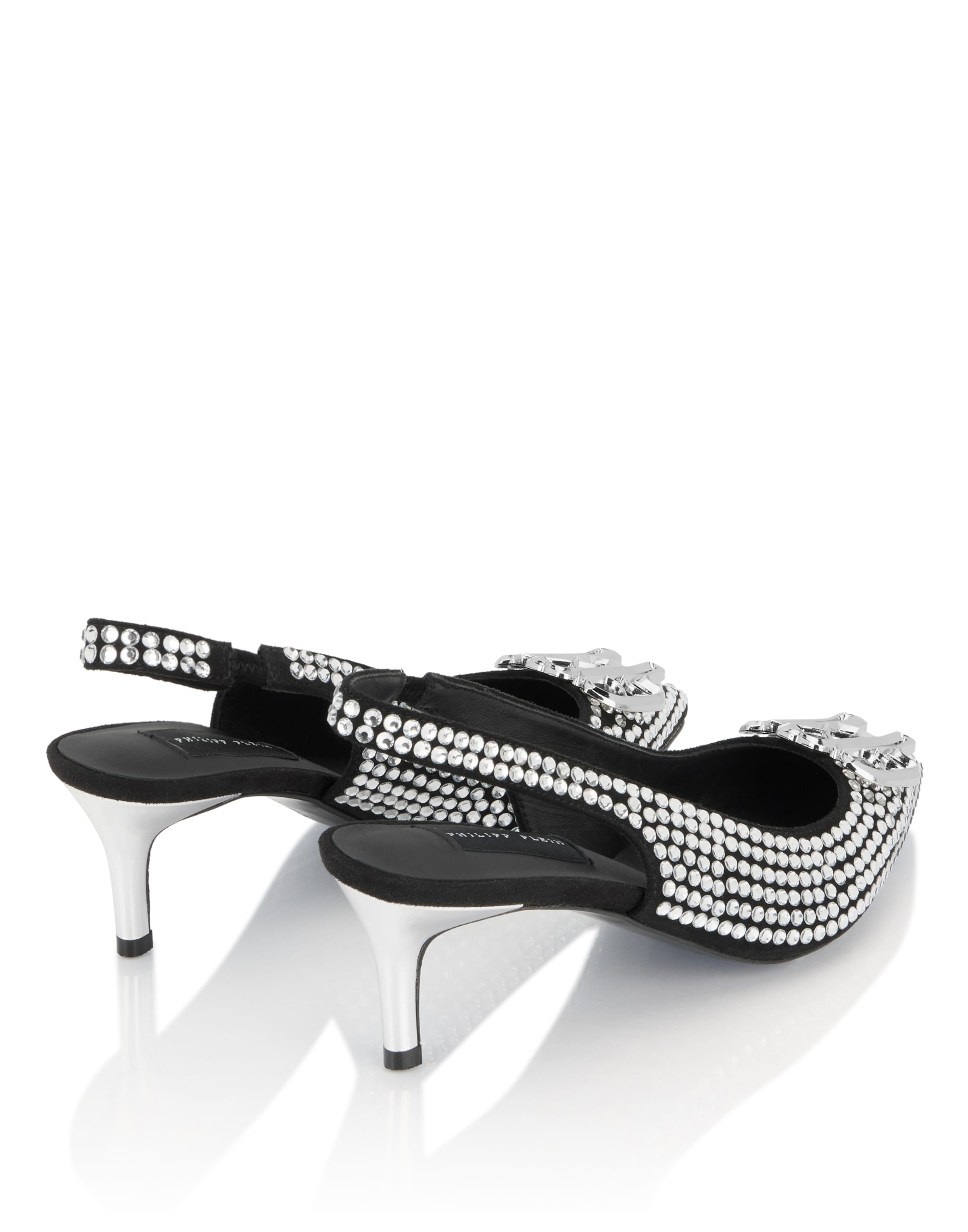 Philipp Plein Slingpumps in Zilver
