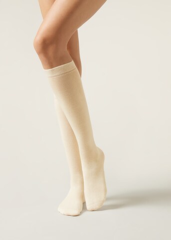 CALZEDONIA Socken in Beige: Vorderseite