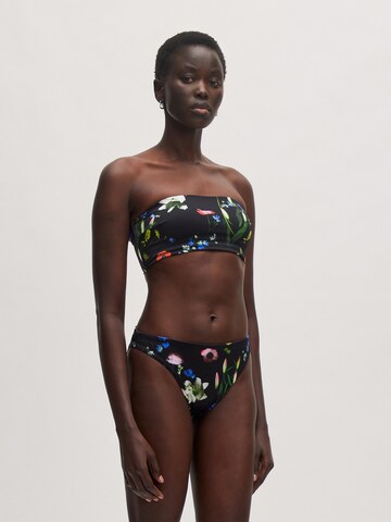 EDITED Bandeau Bikini top 'Osia' in Black: front
