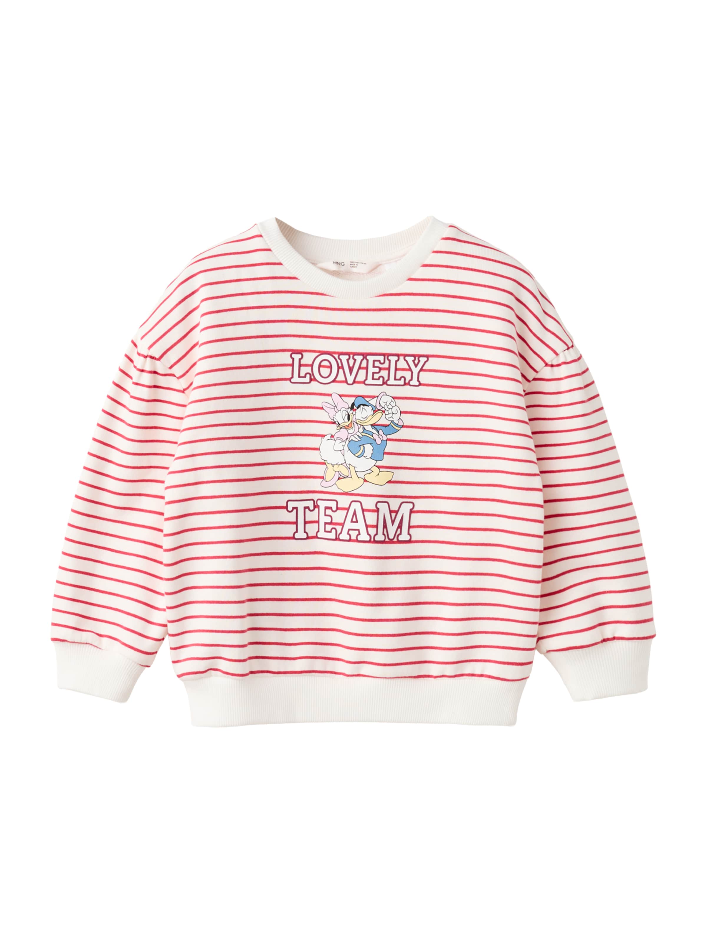 MANGO KIDS Sweatshirt 'PDLOVELY' in Rot: Vorderseite