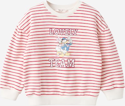 MANGO KIDS Collegepaita 'PDLOVELY' koossa 86 värissä kerma / taivaansininen / marjat / punainen, Tuotenäkymä