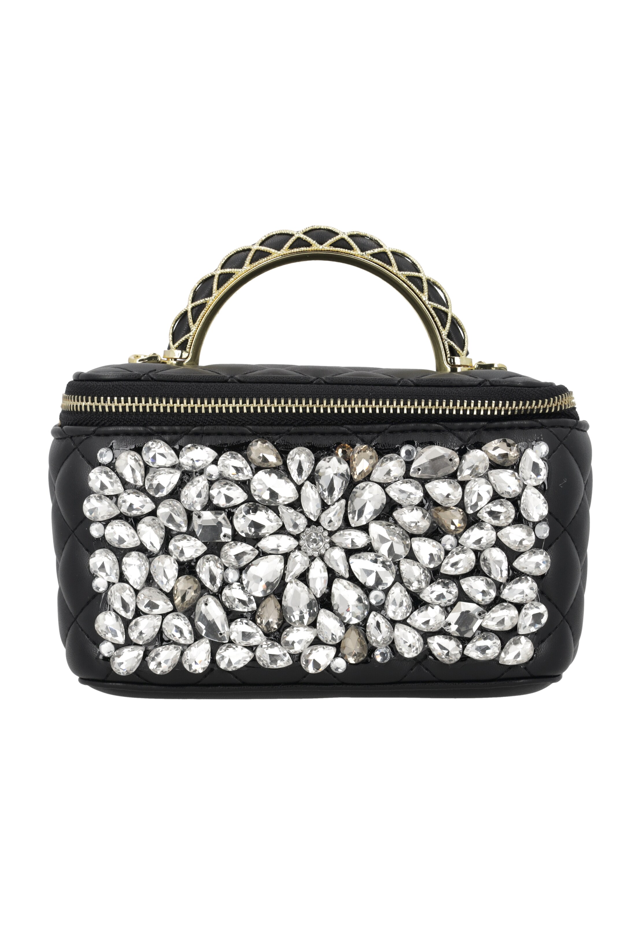 faina Sacs à main en or / noir / transparent, Vue avec produit