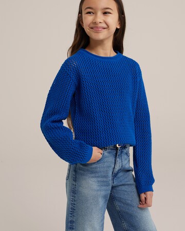 WE Fashion Sweater in Blue