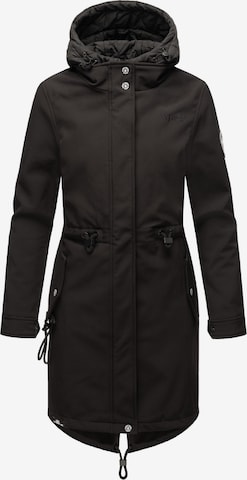 Manteau fonctionnel MARIKOO en noir : devant