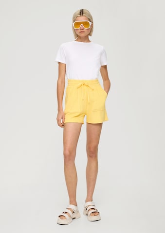 Regular Pantalon QS en jaune