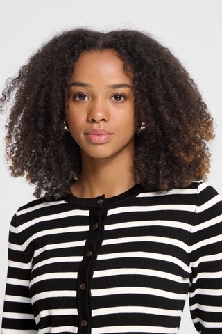ICHI Knit Cardigan 'LULS ' in Black