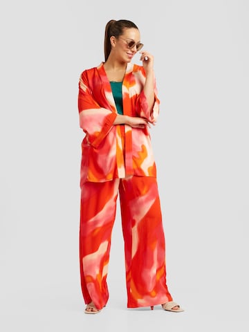 Vero Moda Curve Kimono 'Jade' in Rood