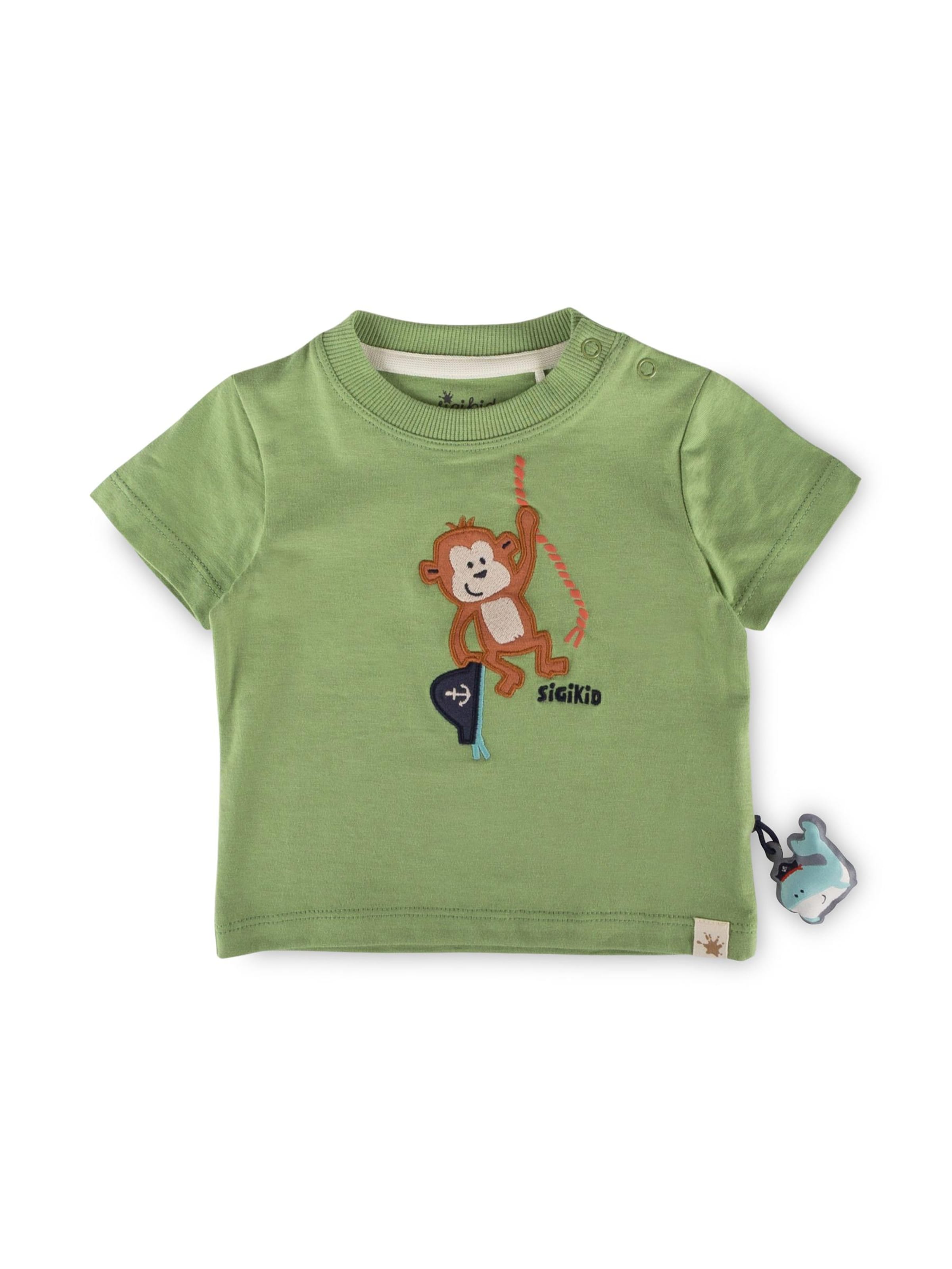SIGIKID Shirt 'T-Shirt Happy Holiday' in 62/Regular in Green, Item view
