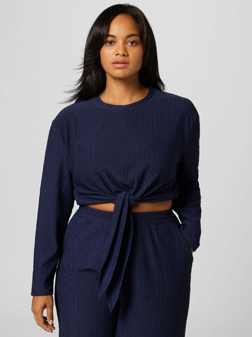 Guido Maria Kretschmer Curvy Shirt 'Ina' in Blauw: voorkant