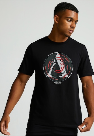 T-Shirt 'Centro' Alessandro Zavetti en noir : devant