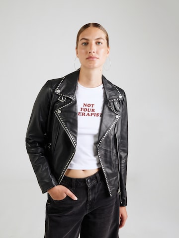 FREAKY NATION - Chaqueta de entretiempo en negro: frente