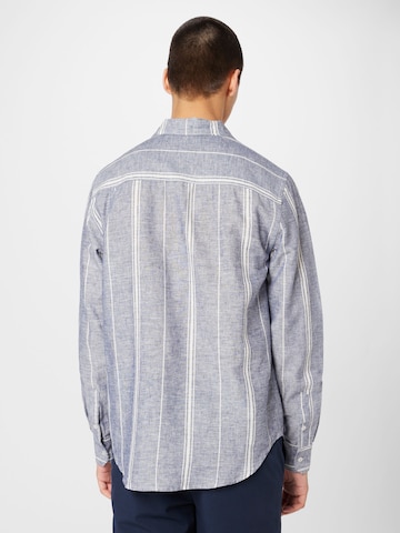 ABOUT YOU Regular fit Button Up Shirt 'Dave' in Blue