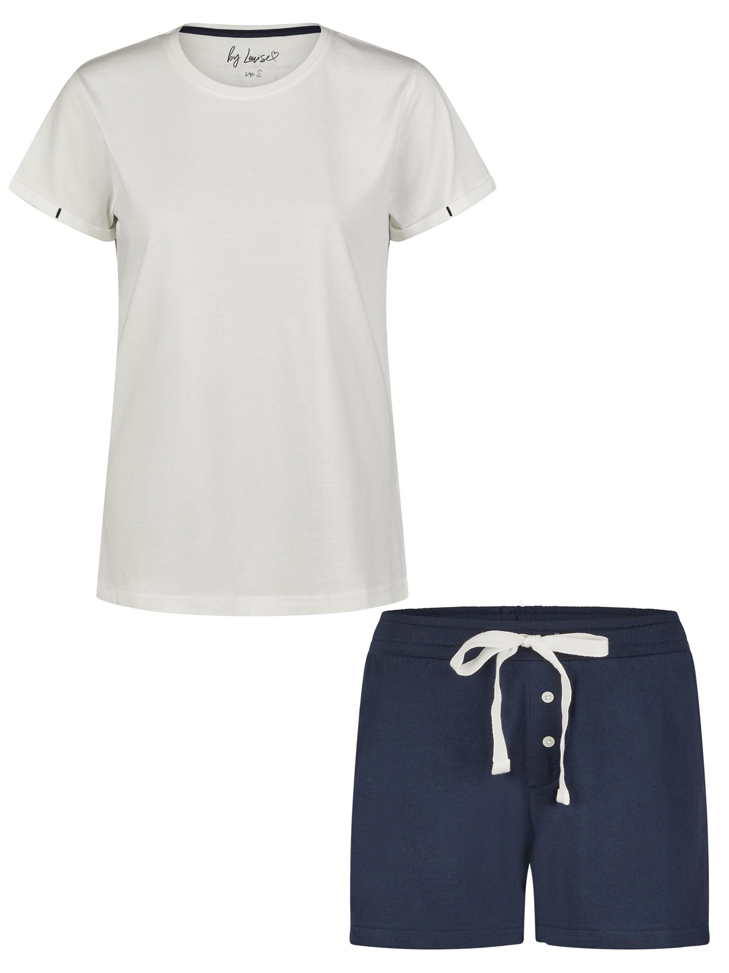 By Louise Pyjama‌‌‌‌ in Weiß: Vorderseite