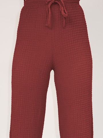 Trend Alaçatı Stili Nadrágkosztüm - piros