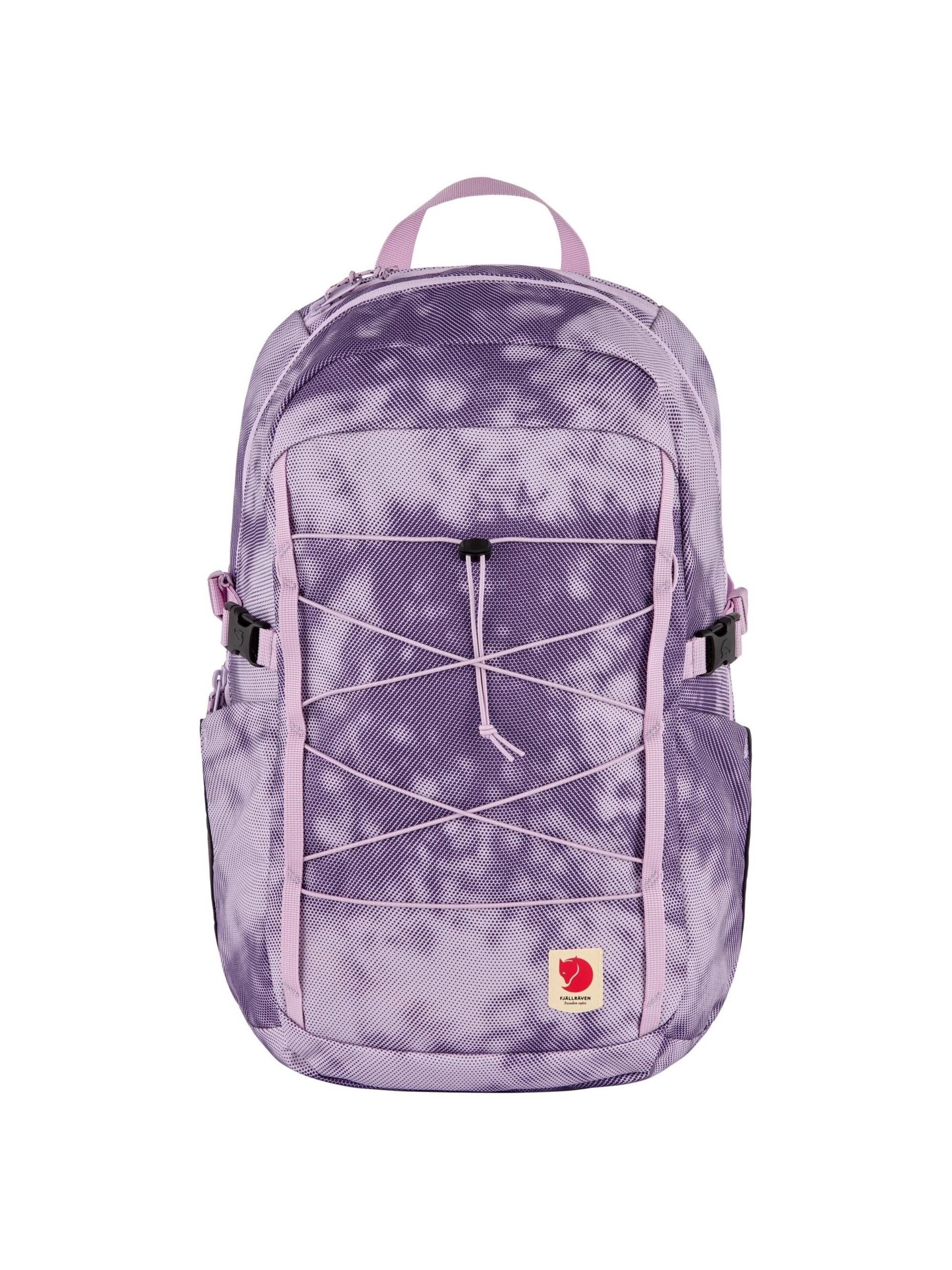 FJALLRAVEN Backpack 'Skule Graphics' in Purple: front