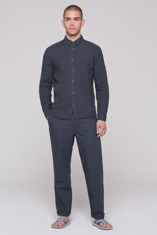 CMPD Slim fit Button Up Shirt in Blue