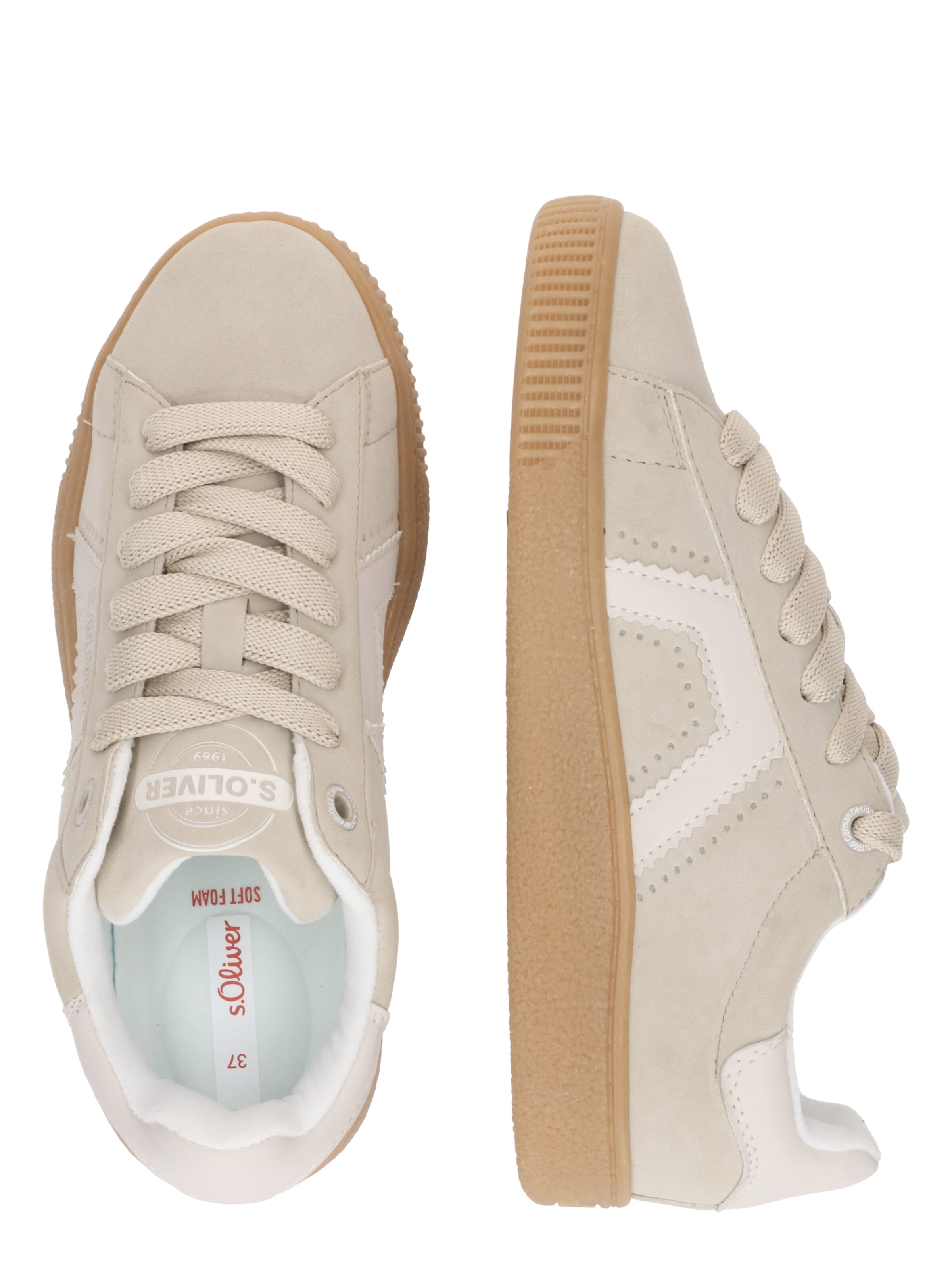 s.Oliver Platform trainers in Beige