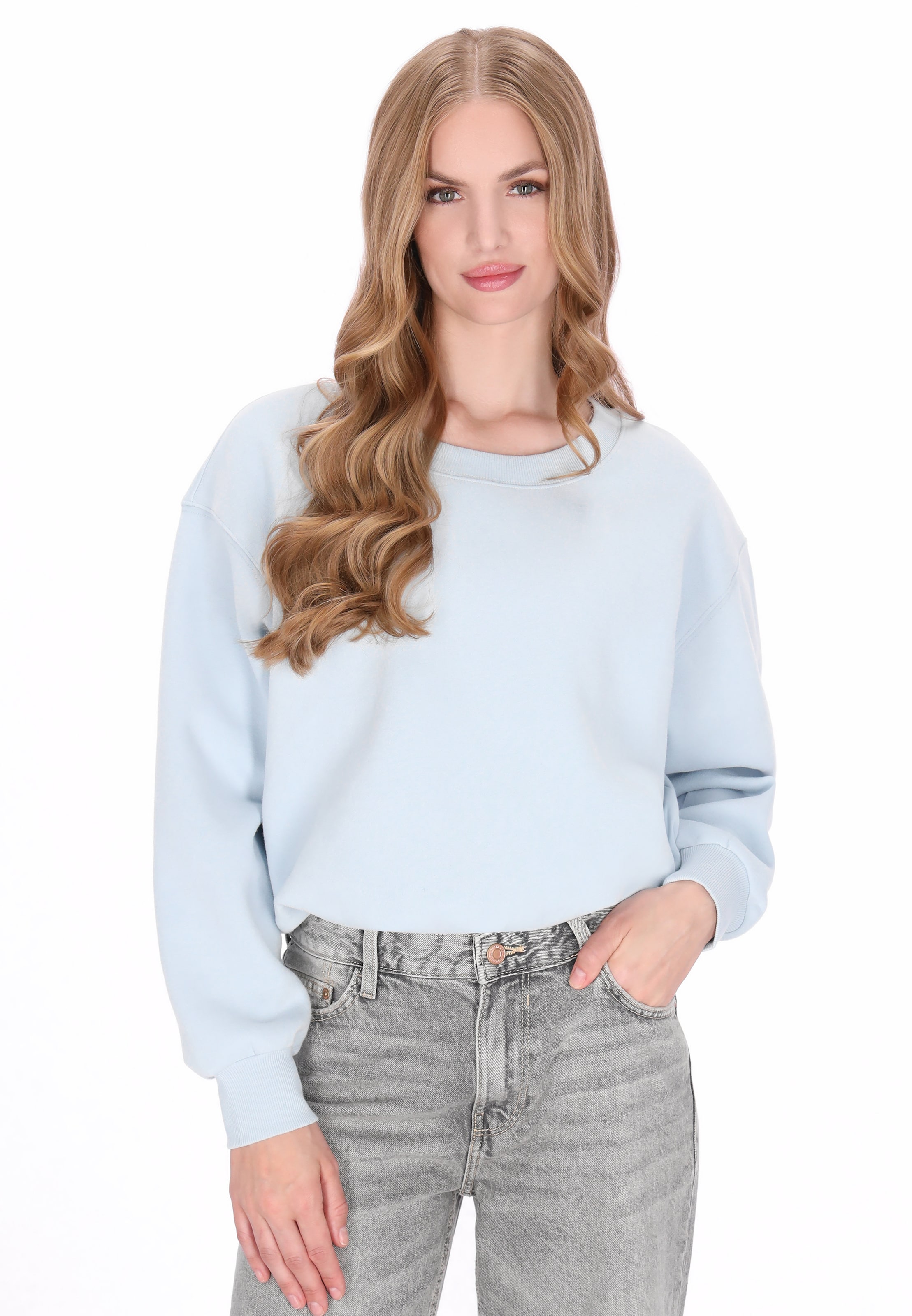 Sweat-shirt 'Vintage' DreiMaster Vintage en bleu : devant