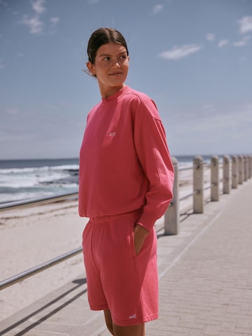 Sweat-shirt self. en rose : devant