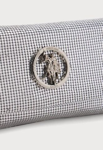 Pochette 'NEW CEREMONY' U.S. POLO ASSN. en argent : devant