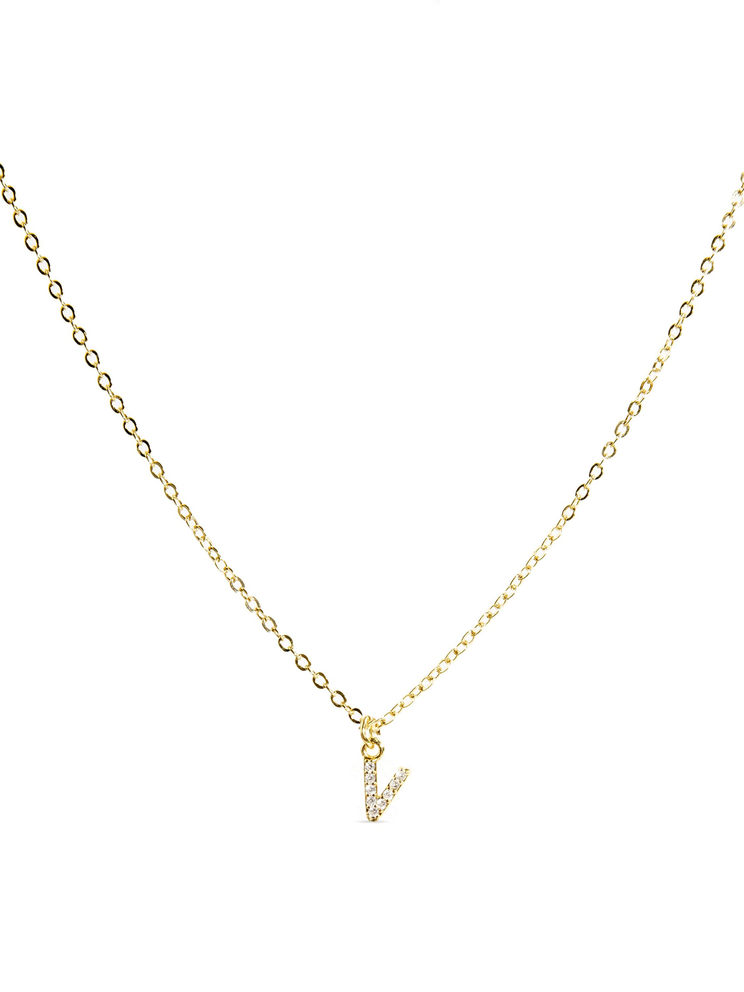 Chaîne 'Alphabet' Luxenter en or : devant