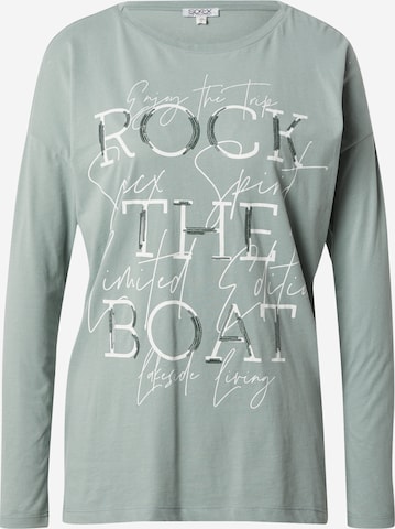 Soccx Тениска 'Rock the Boat' в зелено: отпред