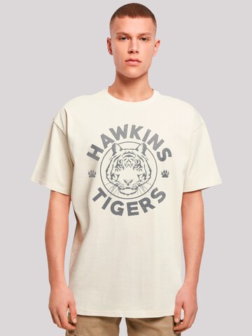 T-Shirt 'Stranger Things Netflix TV Series' F4NT4STIC en beige : devant