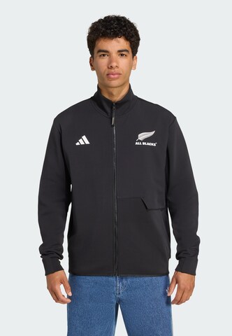 ADIDAS PERFORMANCE Sports jacket 'All Blacks Anthem' in Black: front