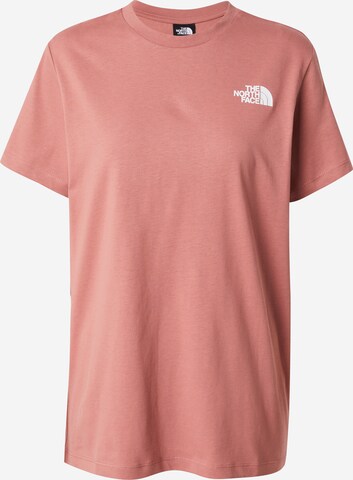 THE NORTH FACE Tričko – pink: přední strana