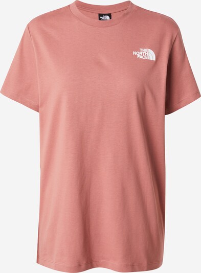 THE NORTH FACE T-Shirt in pastellrot / schwarz / weiß, Produktansicht