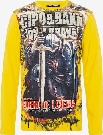 CIPO & BAXX Sweatshirt in Gelb: front