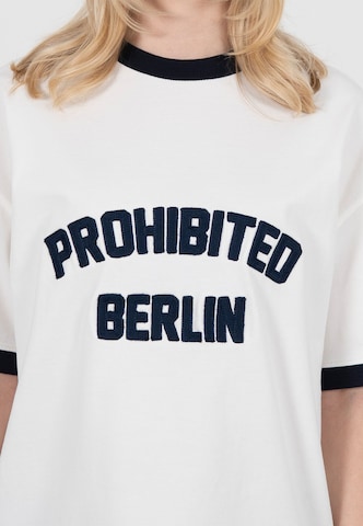 Prohibited - Camisa 'Rush Contrast' em azul