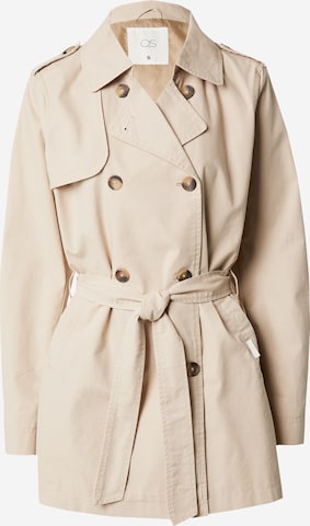 Manteau mi-saison QS en beige : devant