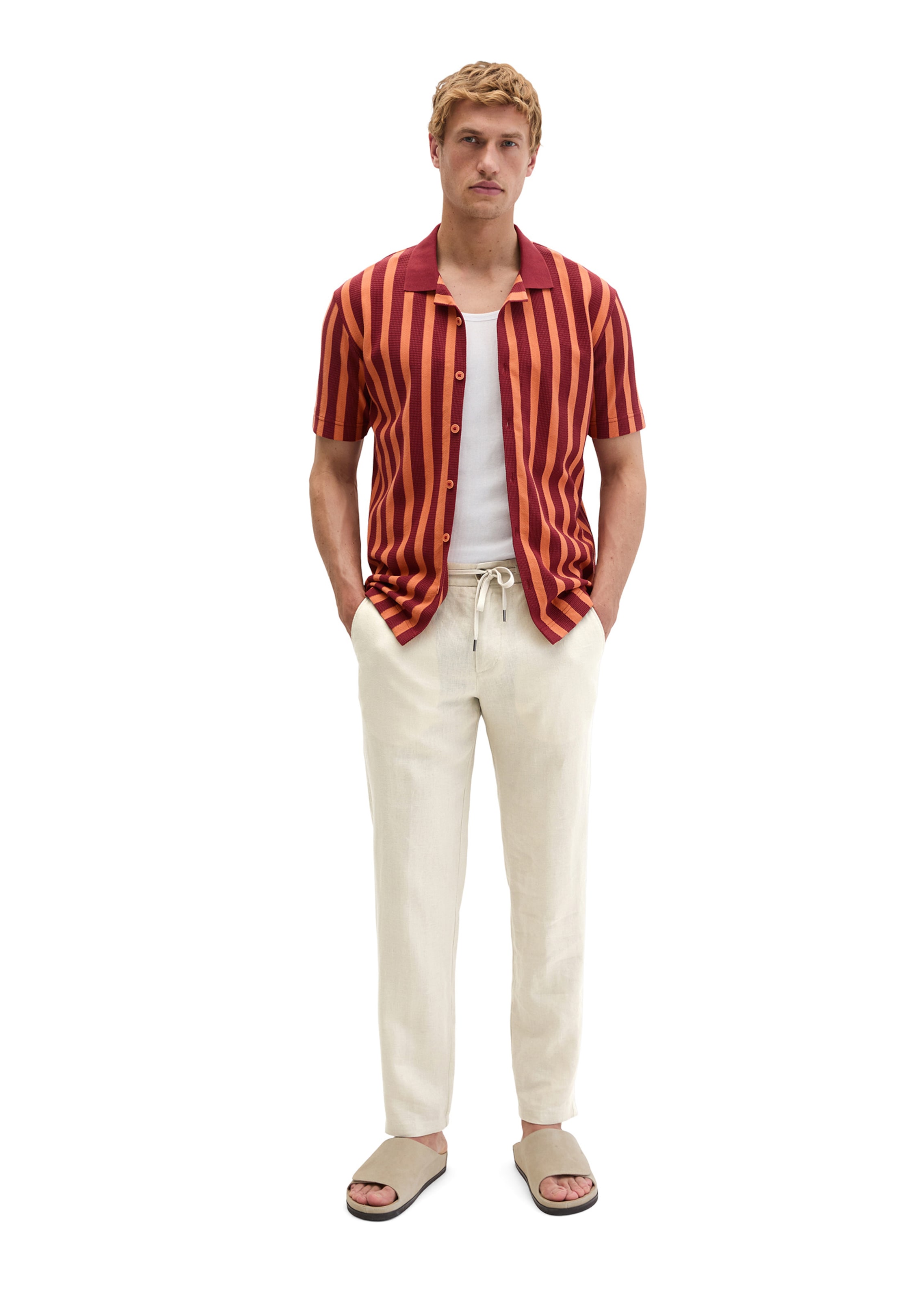 Marc O'Polo Regular fit Button Up Shirt in Red