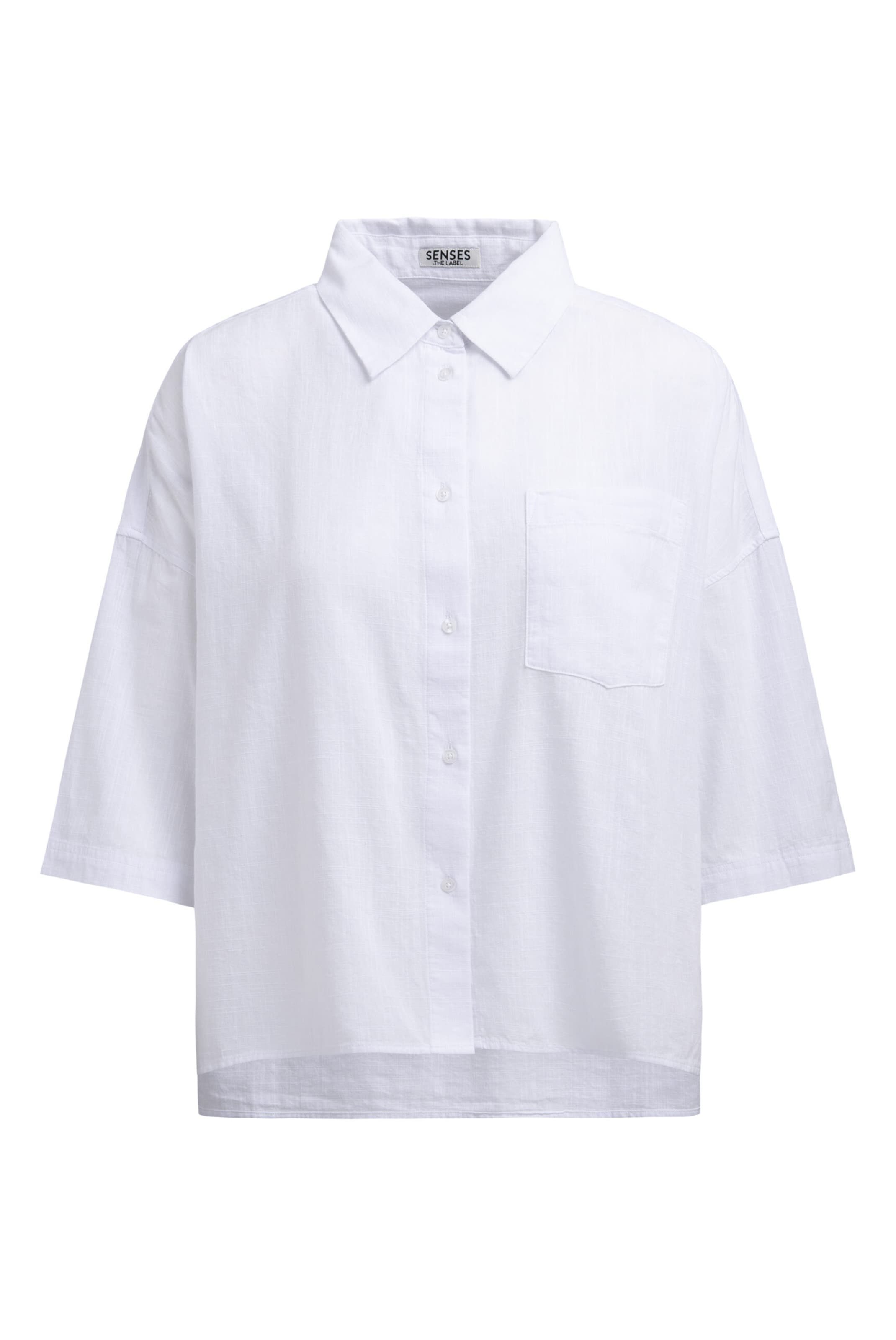 SENSES.THE LABEL Blouse in White: front