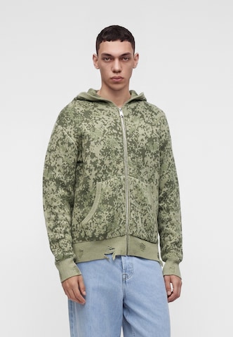 Vestes en maille ALPHA INDUSTRIES en vert : devant