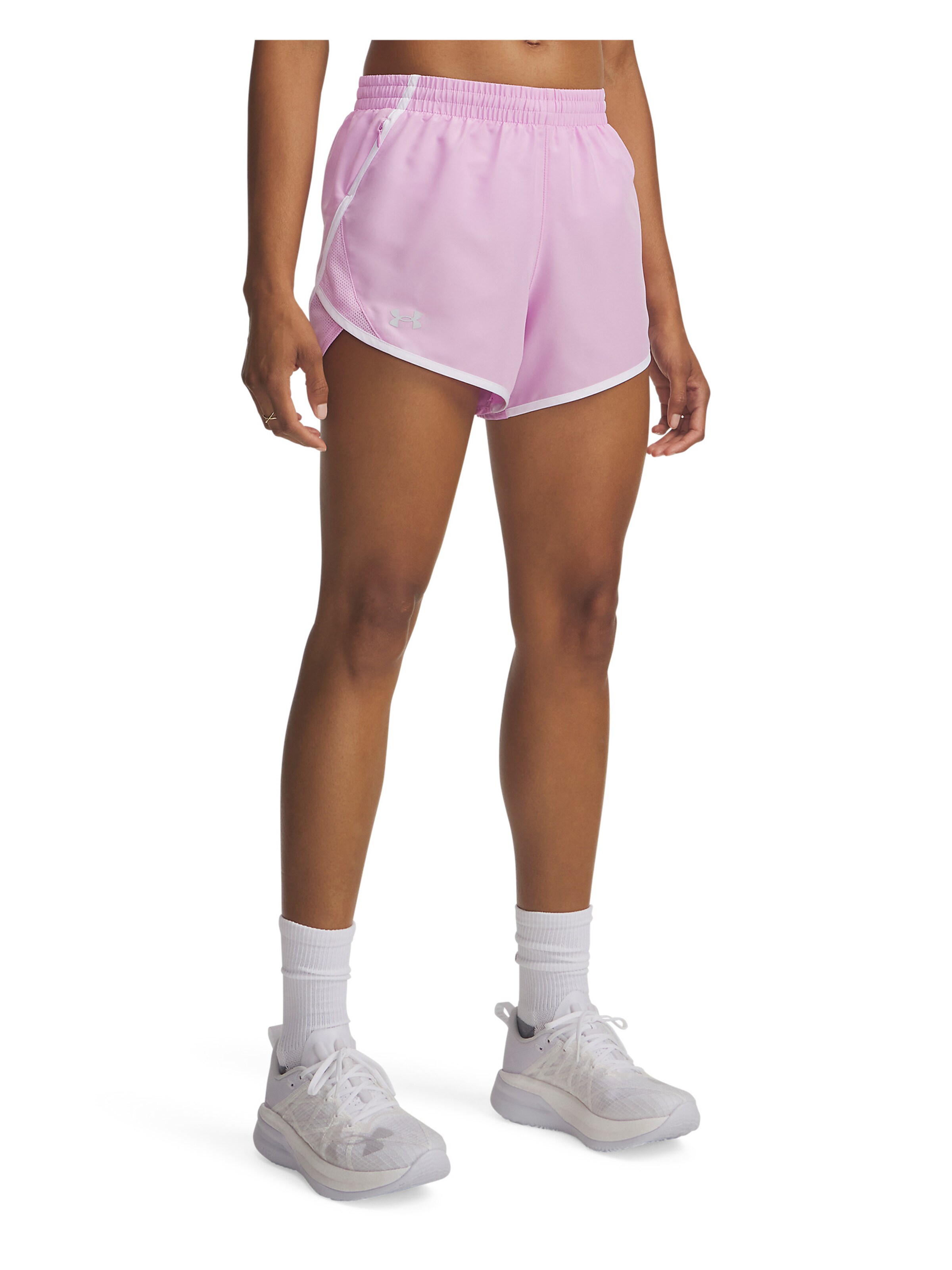 UNDER ARMOUR Regular Sportbroek ' Fly-By ' in Roze: voorkant