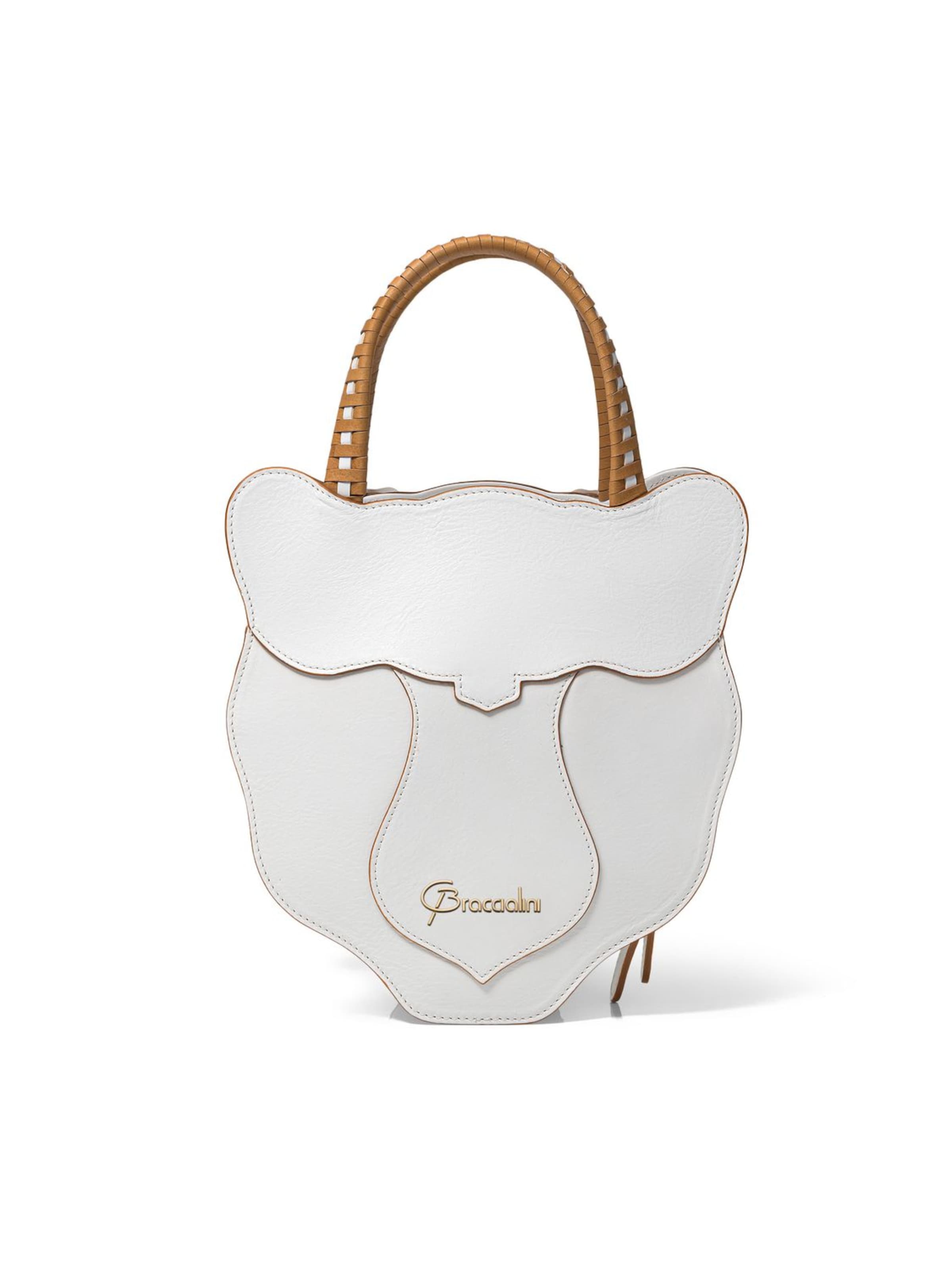 Braccialini Handbag 'Tema Leopardo' in White