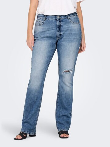 ONLY Carmakoma Flared Jeans 'Duru' i blå: forside