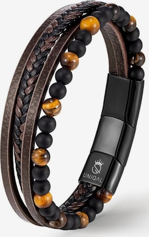 UNIQAL Armband 'FANCY' in Bruin: voorkant