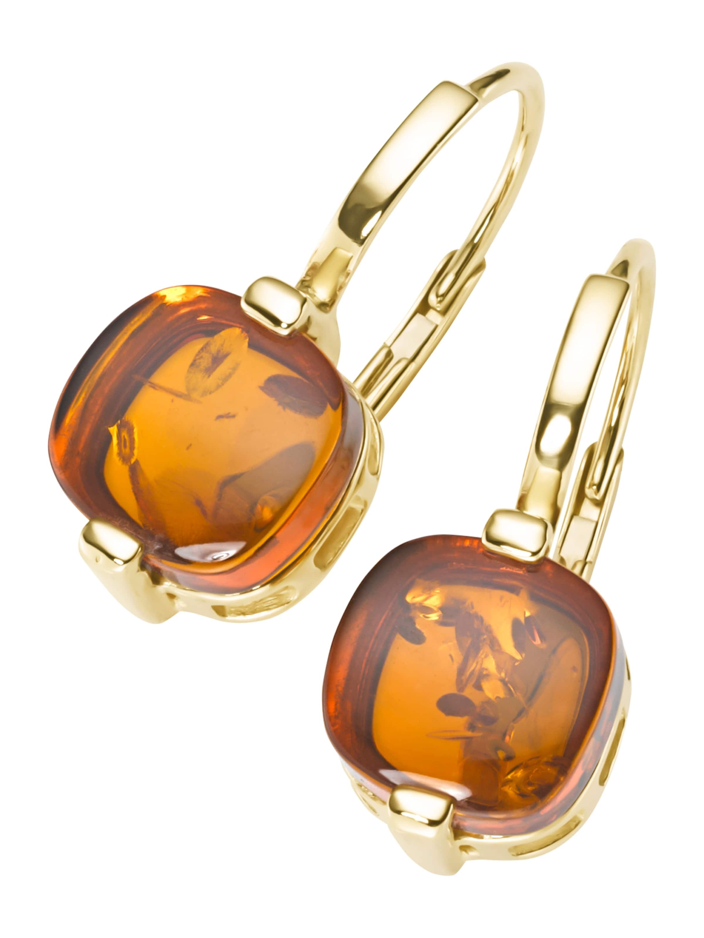 Boucles d'oreilles Luigi Merano en marron : devant