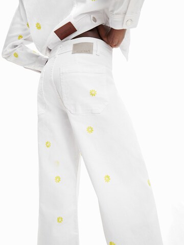 Desigual Wide leg Jeans 'Ideas' in White